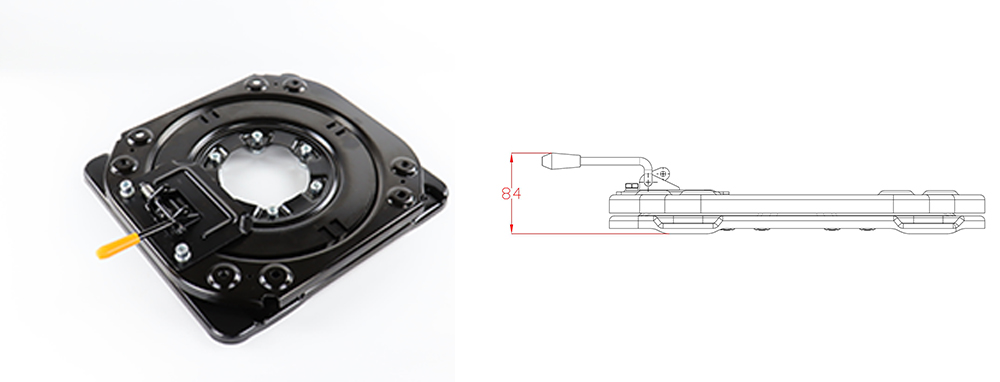 adjustable car seat swivel bracket